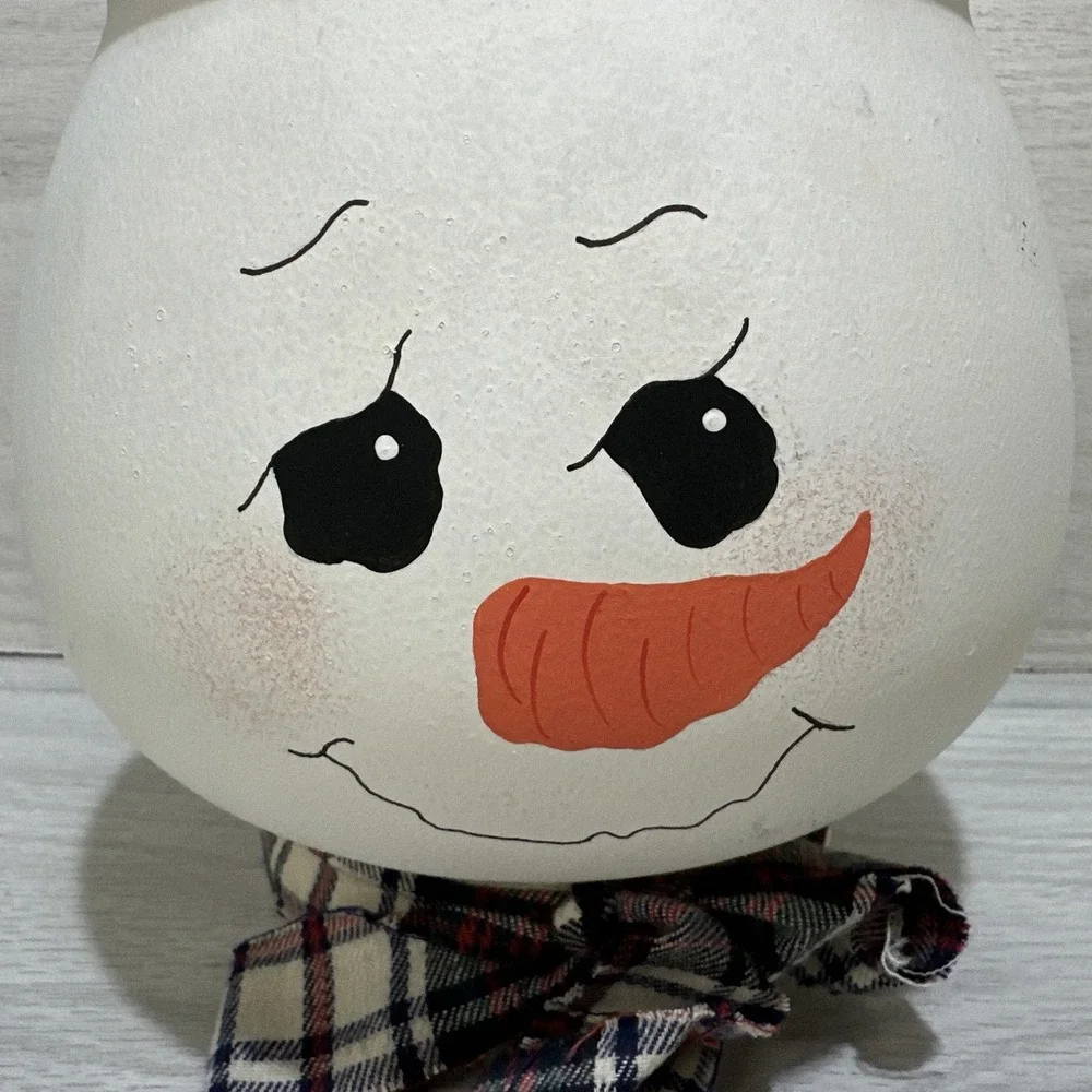 Handmade Painted Fishbowl Showman‎ Candle Holder 7x7